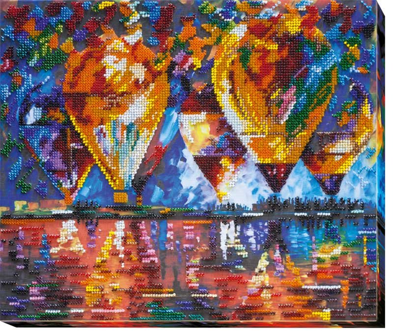 Foto Main Bead Embroidery Kit on Canvas  Abris Art AB-442 Balloons