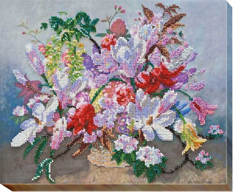 Foto Main Bead Embroidery Kit on Canvas  Abris Art AB-474 Lilac Twilight