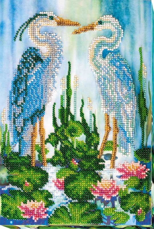 Foto Main Bead Embroidery Kit on Canvas  Abris Art AB-554 Herons