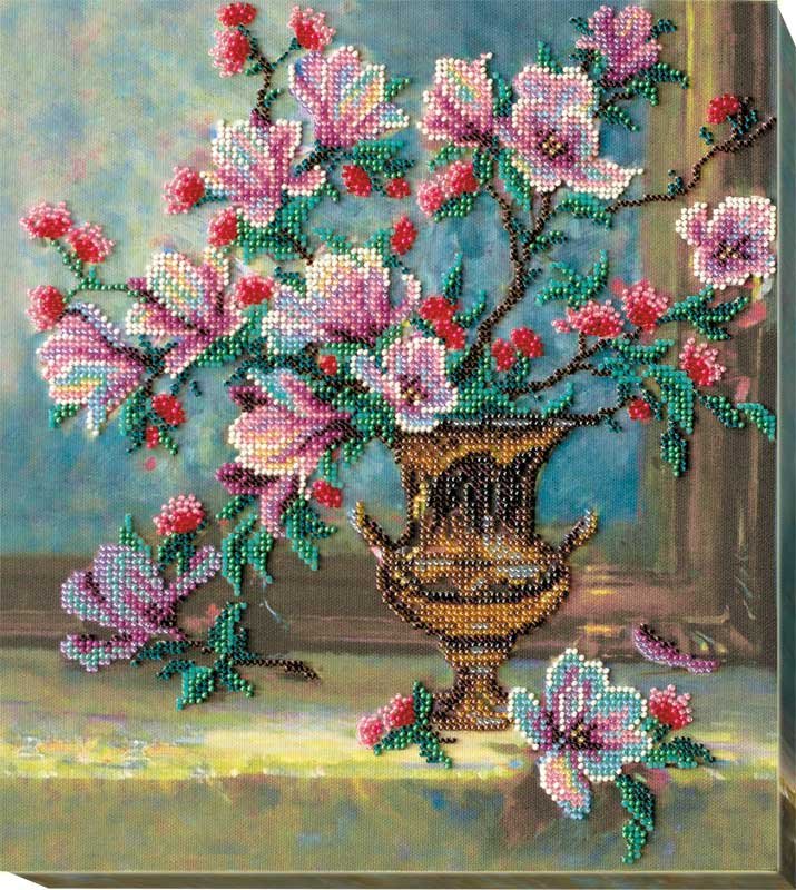 Foto Main Bead Embroidery Kit on Canvas  Abris Art AB-563 Pearl luster