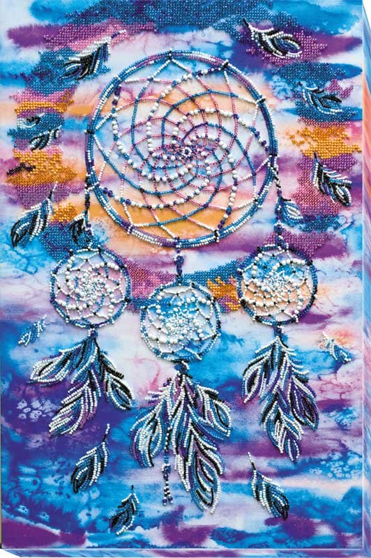 Foto Main Bead Embroidery Kit on Canvas  Abris Art AB-584 An amulet of dreams