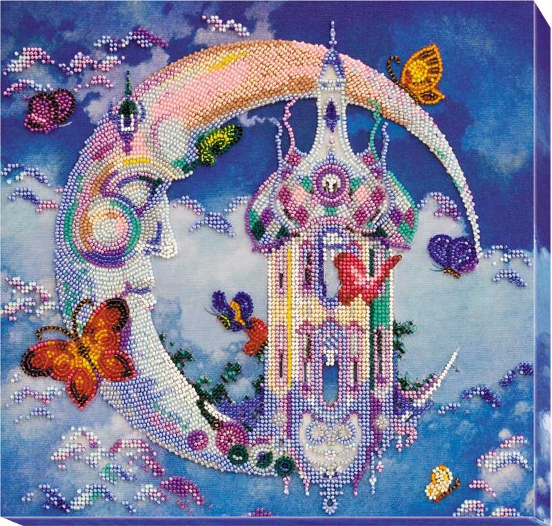 Foto Main Bead Embroidery Kit on Canvas  Abris Art AB-585 Face of the Moon