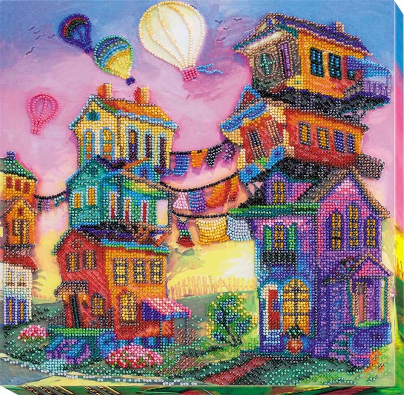 Foto Main Bead Embroidery Kit on Canvas  Abris Art AB-589 Under the colored skies