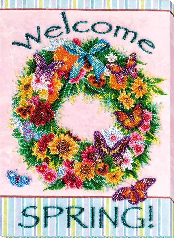 Foto Main Bead Embroidery Kit on Canvas  Abris Art AB-615 Spring came