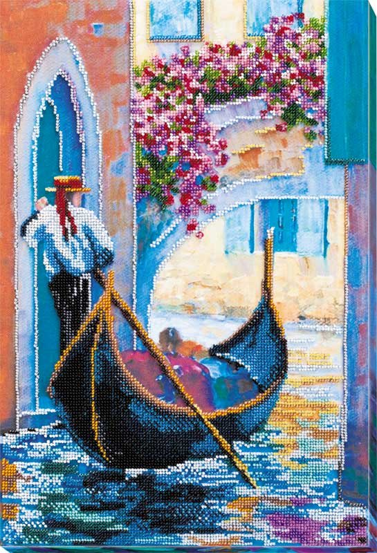 Foto Main Bead Embroidery Kit on Canvas  Abris Art AB-634 Gondolier song