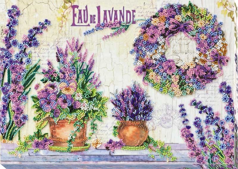 Foto Main Bead Embroidery Kit on Canvas  Abris Art AB-665 Lavender Chantilly
