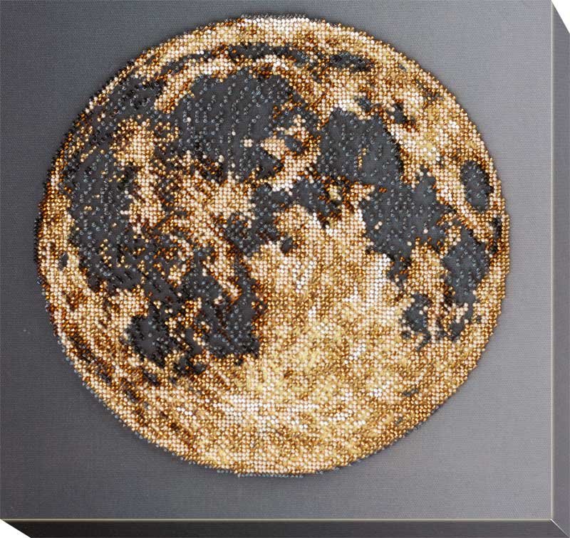 Foto Main Bead Embroidery Kit on Canvas  Abris Art AB-702 Moon