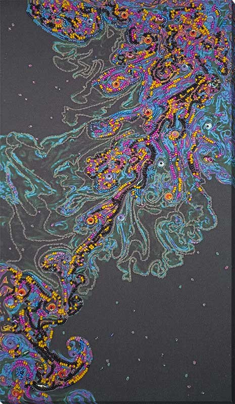 Фото Набор для вышивки бисером на холсте Абрис Арт АВ-860 Космический сон