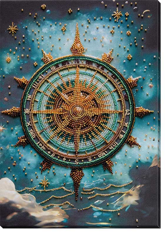 Foto Main Bead Embroidery Kit on Canvas  Abris Art AB-932 Find your way