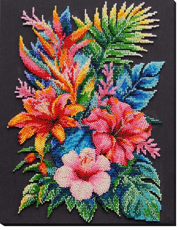 Foto Main Bead Embroidery Kit on Canvas  Abris Art AB-935 Paradise Delight