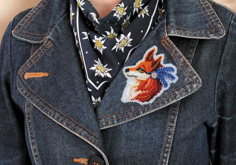 Фото Набор для вышивки бисером украшения на натуральном художественном холсте Паттернхолст Абрис Арт AD-106 Лисичка
