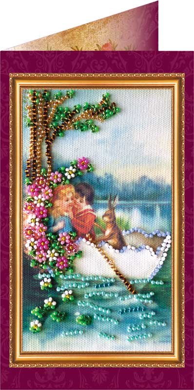Photo Bead embroidery kit postcard Abris Art AO-010 Easter card-10