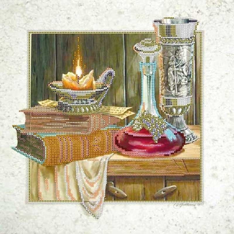 Photo Pattern for beading Abris Art AC-204 Still life with a candle