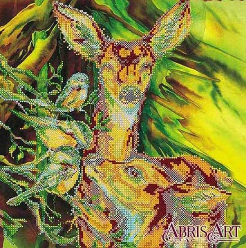 Photo Pattern for beading Abris Art AC-310 Forest guests