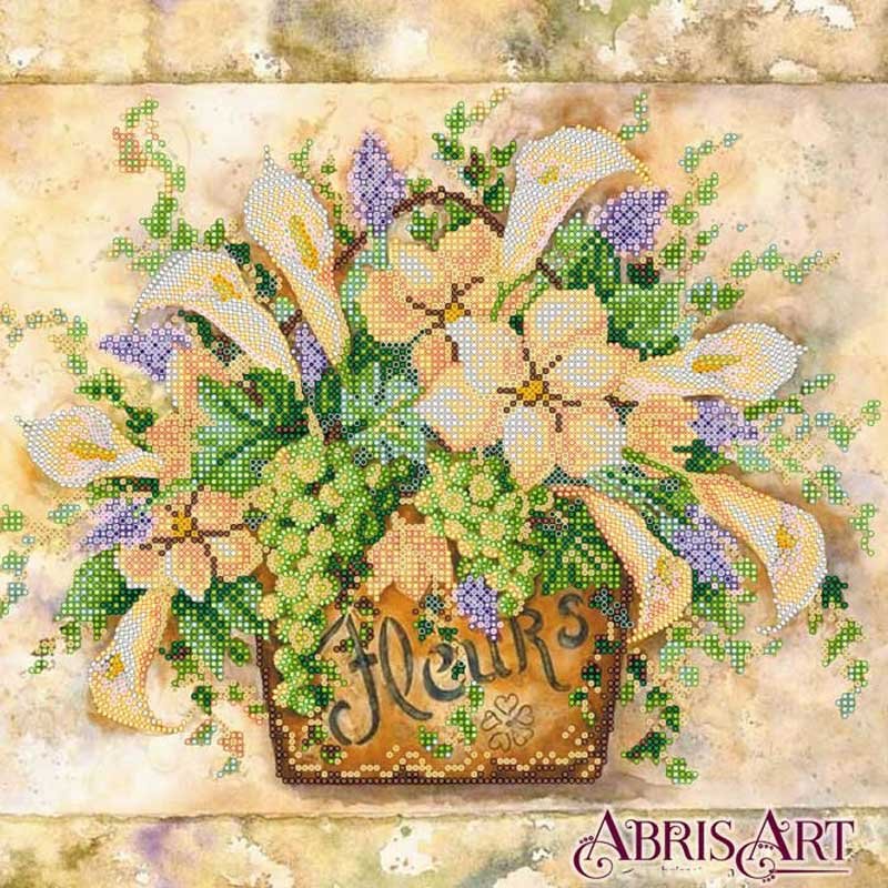 Photo Pattern for beading Abris Art AC-350 Transparency of watercolor