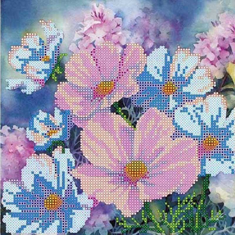 Фото Схема для вишивання бісером Абріс Арт АС-436 Квіткова феєрія