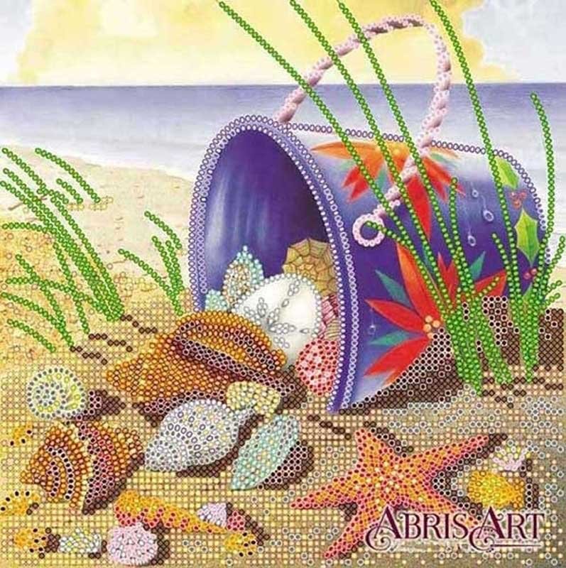 Photo Pattern for beading Abris Art AC-535 On the sea shore