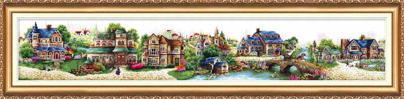 Photo Cross stitch kit Abris Art AH-010 Fairy Town