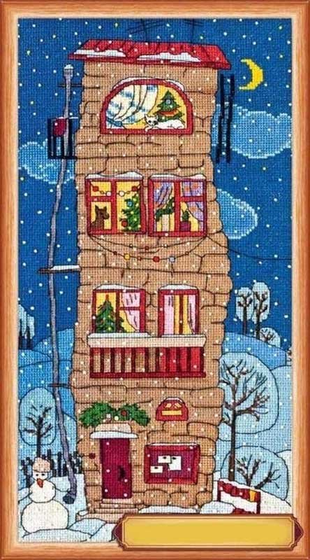 Photo Cross stitch kit Abris Art AH-019 Winter house