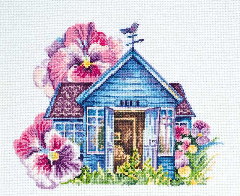 Photo Cross stitch kit Abris Art AH-072 Violet house