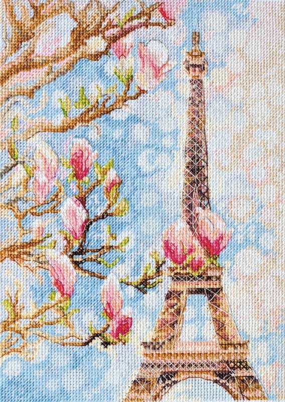 Photo Cross stitch kit Abris Art AH-075 Morning in Paris