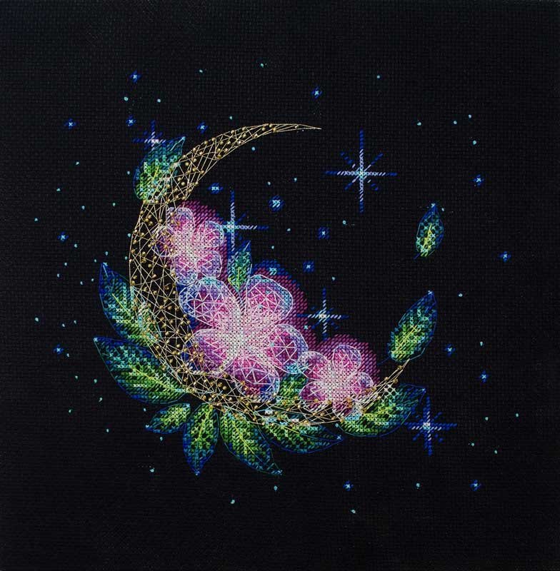 Photo Cross stitch kit Abris Art AH-171 Geometry of moonlight