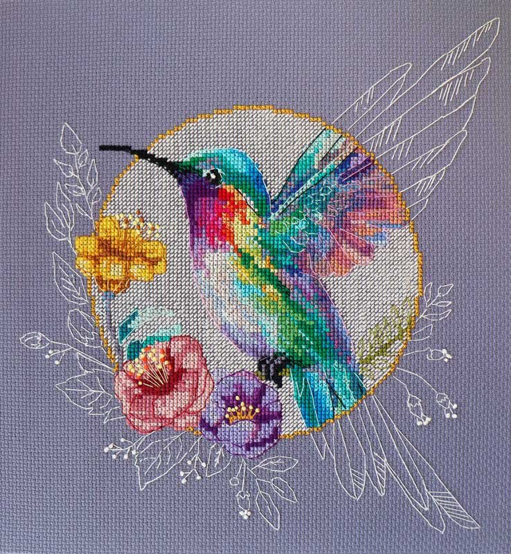 Photo Cross stitch kit Abris Art AH-203 Bird of paradise