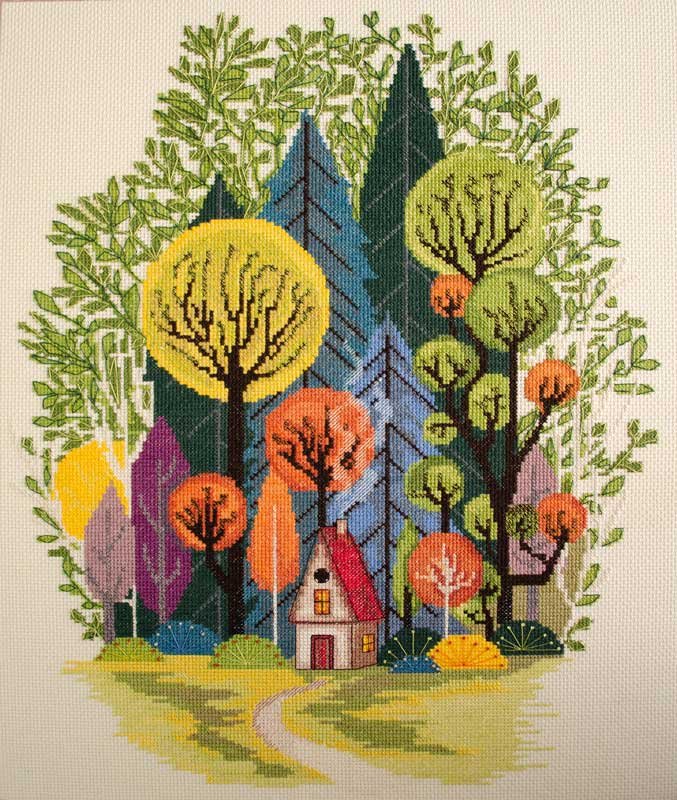 Photo Cross stitch kit Abris Art AH-204 Peace in the forest