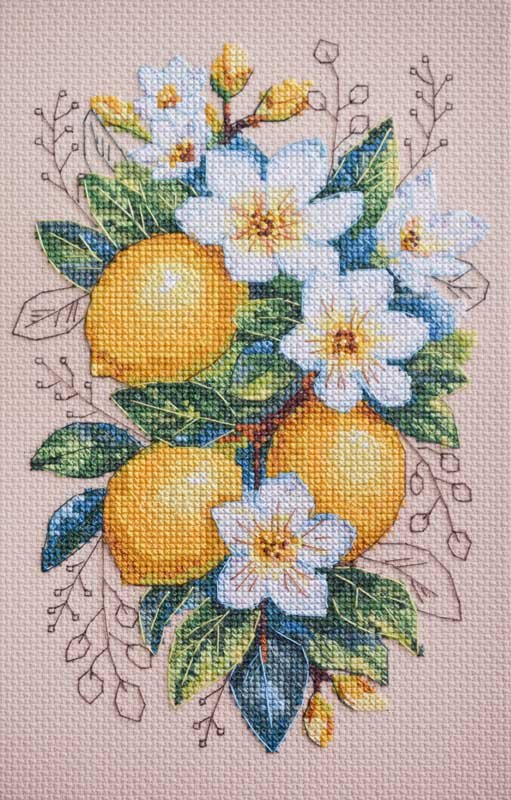 Photo Cross stitch kit Abris Art AH-246 Lemon mood