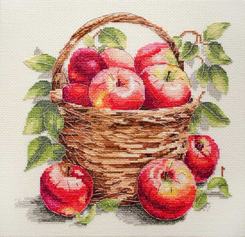 Photo Cross stitch kit Abris Art AH-250 Poured apples