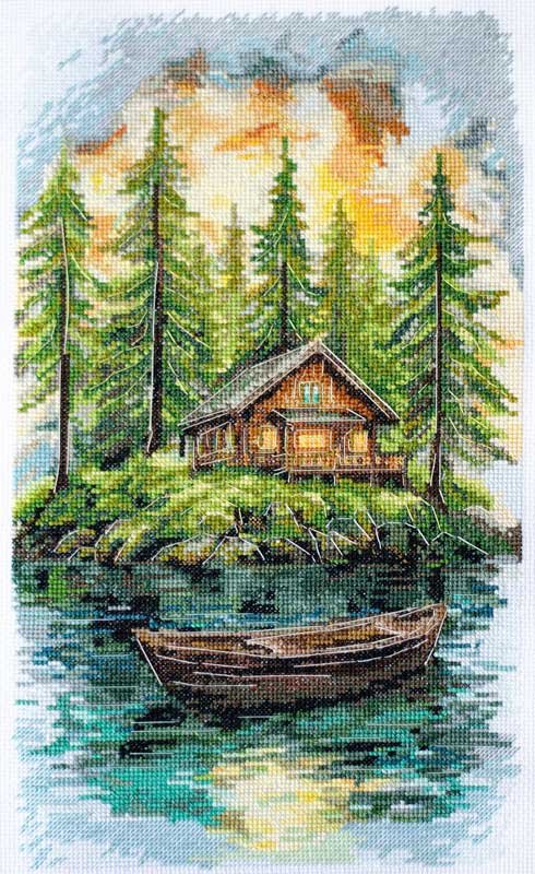 Photo Cross stitch kit Abris Art AH-286 Silence in the forest Photo Cross stitch kit Abris Art AH-286 Silence in the forest