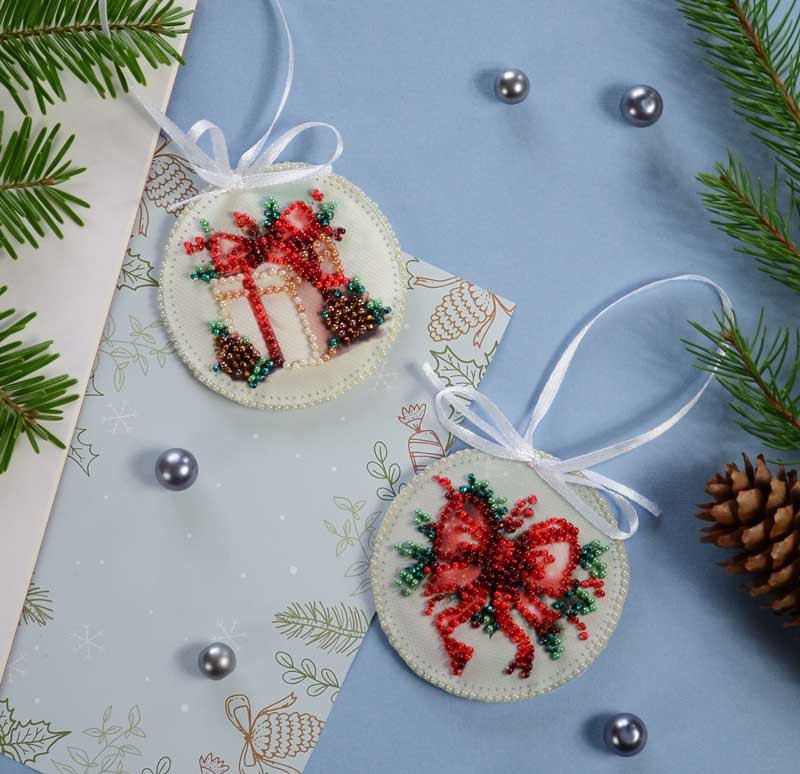 Foto Kit New Year decorattion for embroidery Abris Art ABT-034 New Year's gift