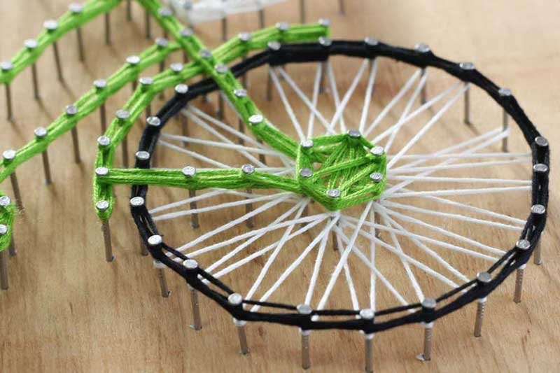 Photo 6 String Art Pictures Abris Art ABC-011 Bicycle