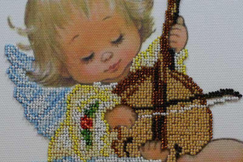 Foto 3 MICRObead embroidery kit Abris Art ABM-006 Lullaby of an angel