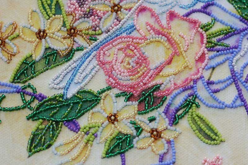 Foto 4 MICRObead embroidery kit Abris Art ABM-007 Doves