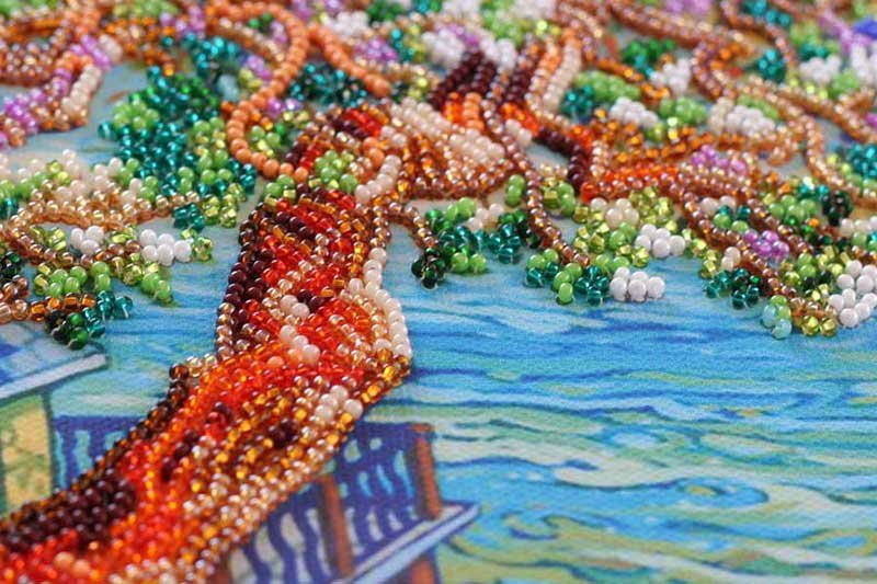 Photo 3 Mid-sized bead embroidery kit Abris Art AMB-041 Above the sea