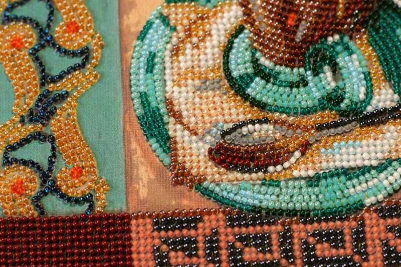 Photo 2 Mid-sized bead embroidery kit Abris Art AMB-057 Mocha