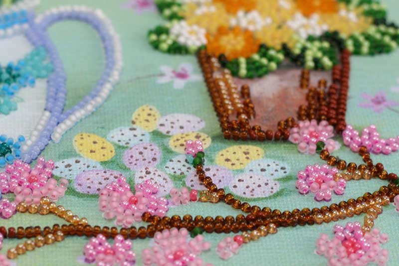 Photo 3 Mid-sized bead embroidery kit Abris Art AMB-065 April morning