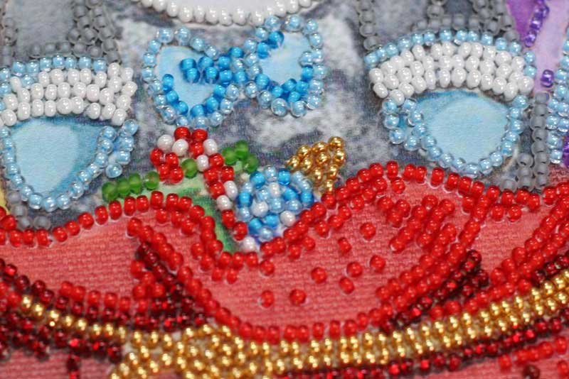 Photo 3 Mid-sized bead embroidery kit Abris Art AMB-073 Here I am!