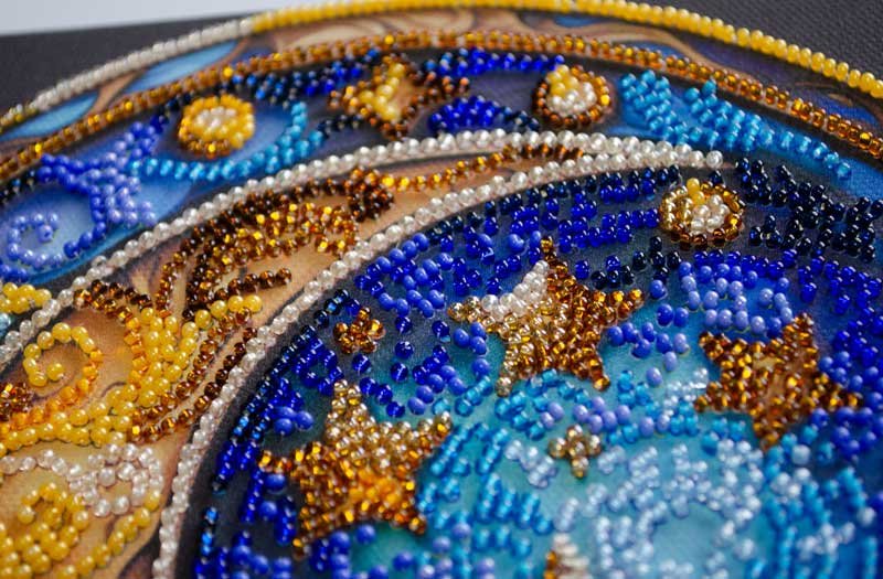 Photo 2 Mid-sized bead embroidery kit Abris Art AMB-108 Magical dreams