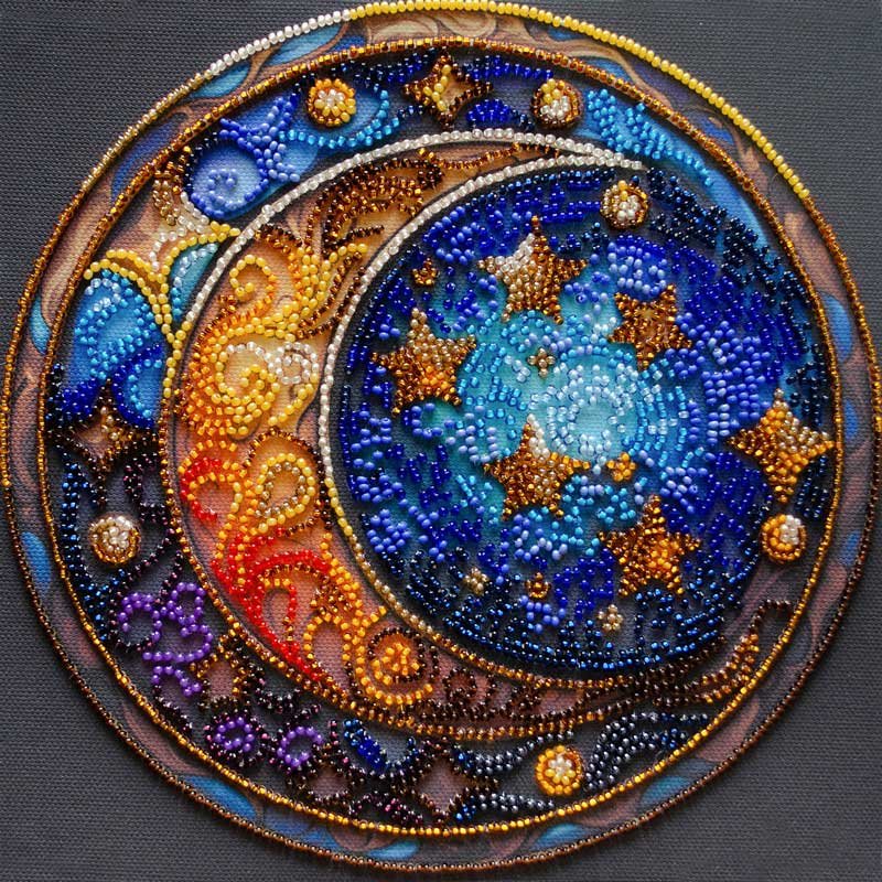 Photo Mid-sized bead embroidery kit Abris Art AMB-108 Magical dreams