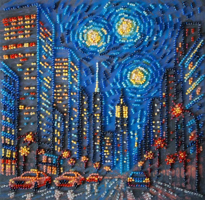 Photo Mid-sized bead embroidery kit Abris Art AMB-121 Rhythm of life Photo Mid-sized bead embroidery kit Abris Art AMB-121 Rhythm of life