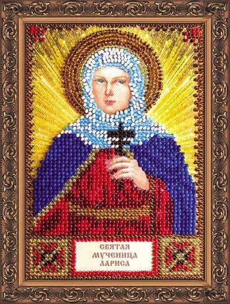 Foto The kit for a bead stiching mini icons of saints Saint Larissa Abris Art AAM-017