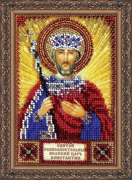 Foto The kit for a bead stiching mini icons of saints St. Constantine Abris Art AAM-030