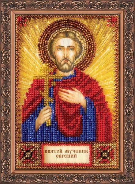 Фото Набір для вишивання бісером іменної міні-ікони Святий Євген Абріс Арт ААМ-049