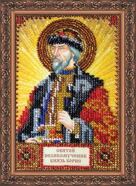 Фото Набір для вишивання бісером іменної міні-ікони Святий Борис Абріс Арт ААМ-061