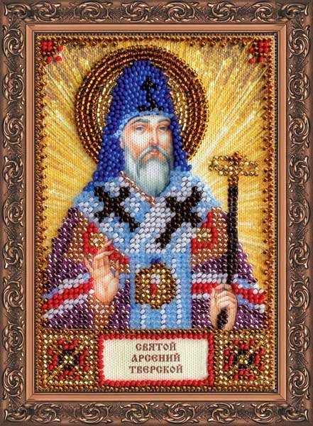 Фото Набір для вишивання бісером іменної міні-ікони Святий Арсеній Абріс Арт ААМ-079