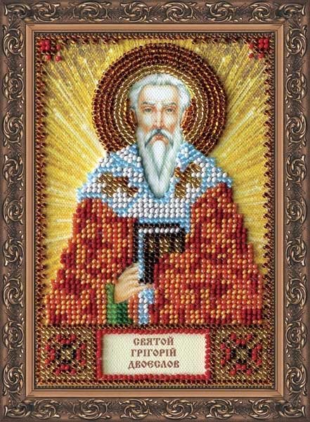 Foto The kit for a bead stiching mini icons of saints St. Gregory Abris Art AAM-081