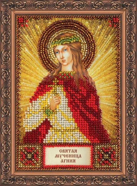 Foto The kit for a bead stiching mini icons of saints Saint Agnia Abris Art AAM-113
