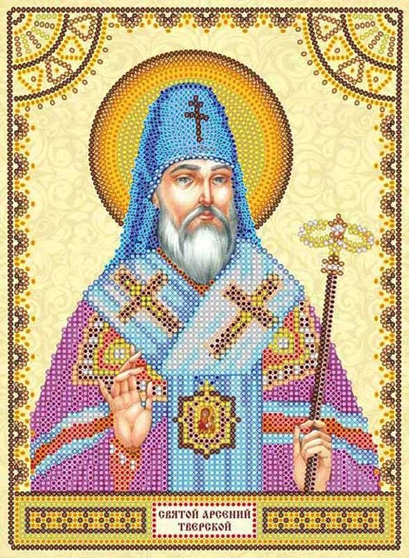 Foto Charts icons for beading Saint Arsenius Abris Art ACK-079